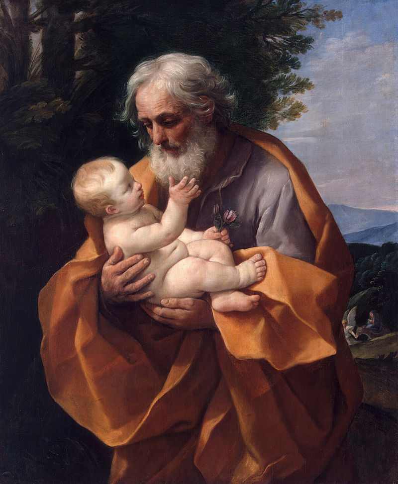 Saint Joseph with the Infant Jesus by Guido Reni c 1635
